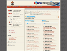 Tablet Screenshot of lpse.unhas.ac.id